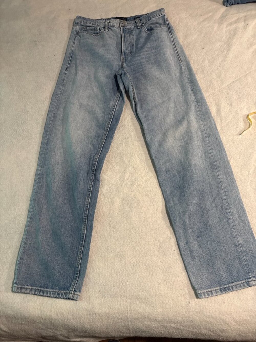 Vintage Banana Republic Loose Stovepipe Jeans 25 Button Fly 90s Denim